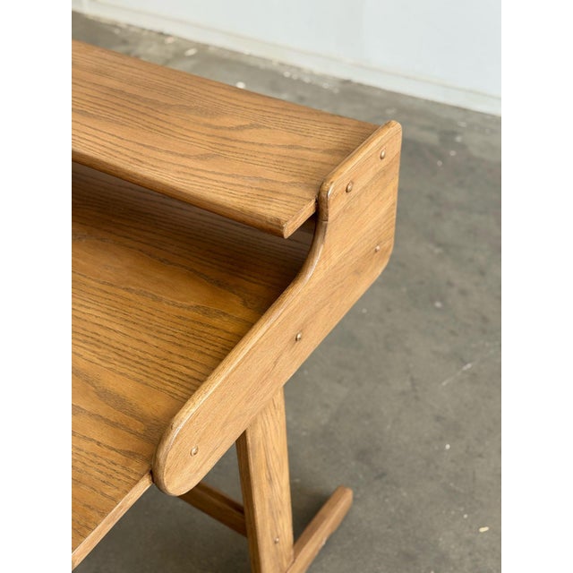 1990s 1990s Post Modern Desk in Oak For Sale - Image 5 of 11