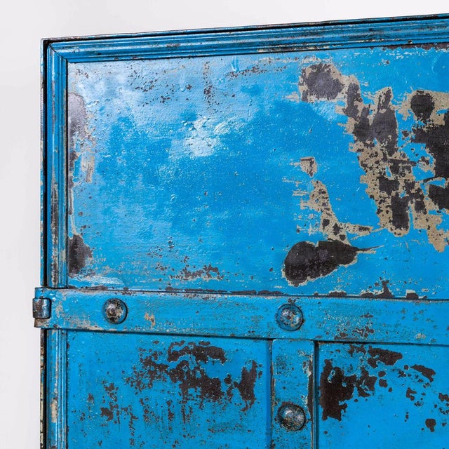 English Industrial Strong Locker, 1920s For Sale - Image 10 of 15