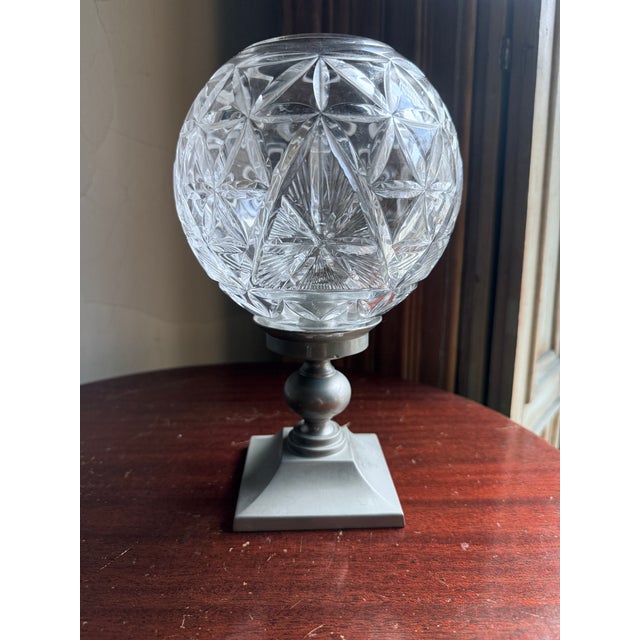 Late 20th Century Waterford Crystal Times Square 2000 Star of Hope Hurricane Candle Holder Millennium Collection For Sale - Image 5 of 10