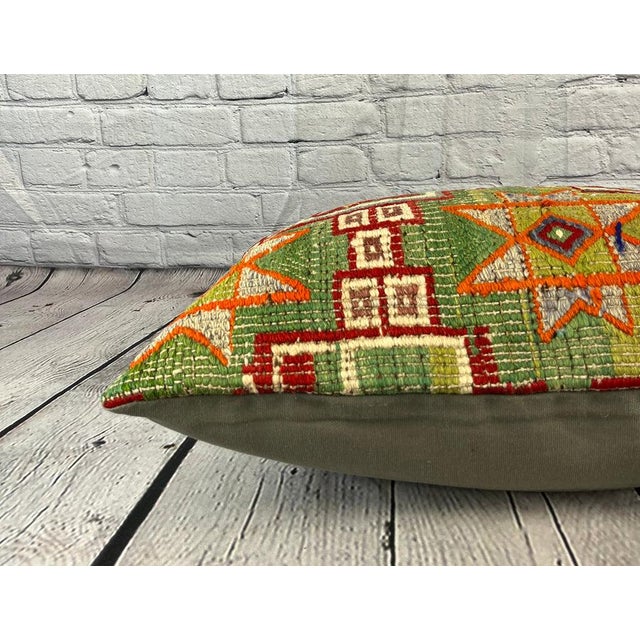 16 x 24 Kilim Pillow Aegean Essence Turkish Pillow Cushion Cover For Sale - Image 4 of 4