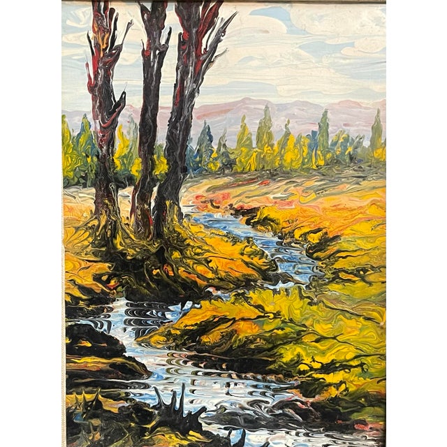 1960s Landscape Painting, Framed For Sale - Image 4 of 5