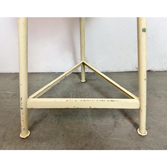 Industrial Beige Workshop Stool, 1960s For Sale - Image 13 of 15