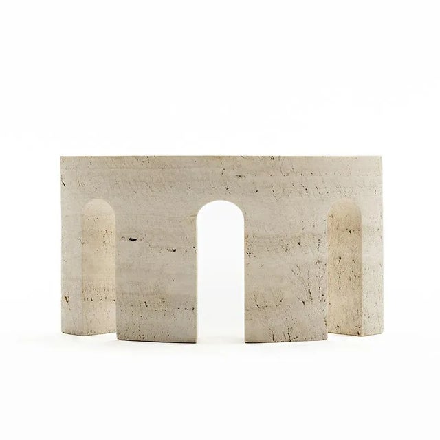 Not Yet Made - Made To Order Gladio Light in Travertine by Giovanni Agliottone For Sale - Image 5 of 11