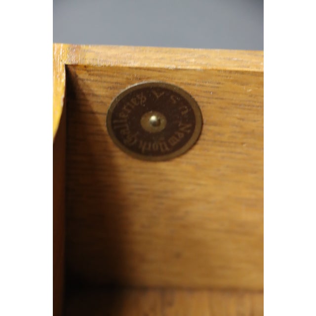 Mustard Italian Painted Nightstand With Marble Top by Ny Galleries For Sale - Image 8 of 13