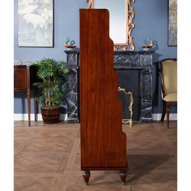 Wood Niagara Furniture Waterfall Mahogany Bookcase For Sale - Image 7 of 12