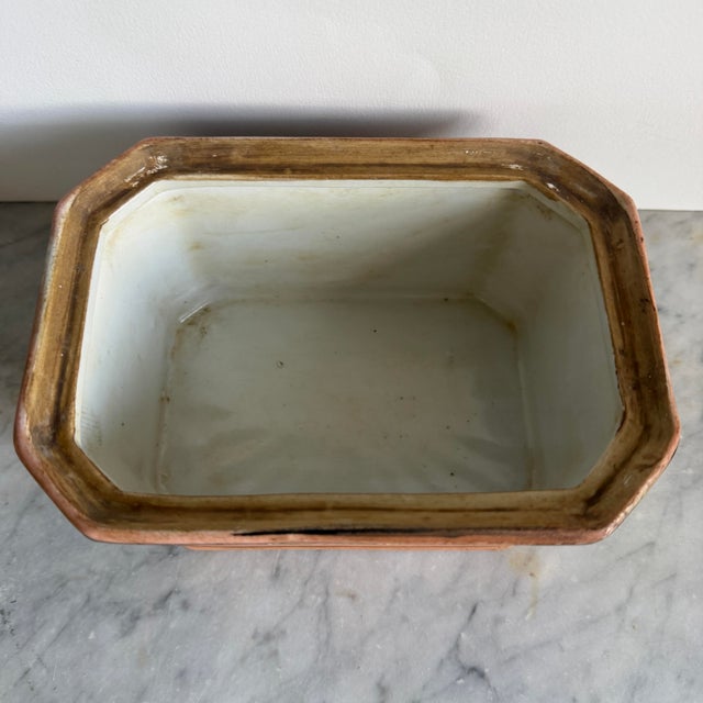 Mid 20th Century Antique Chinese Porcelain Trinket Box For Sale - Image 5 of 11