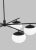 Modern ED Ellen DeGeneres by Visual Comfort Studio Lune Large Chandelier, Aged Iron For Sale - Image 3 of 5