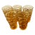 Anchor Hocking Milano Honey Gold Juice Glasses - Set of 5 For Sale