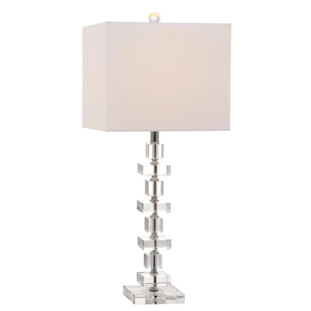2020s Crystal Table Lamp in Crystal - a Pair For Sale - Image 5 of 7