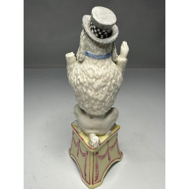 Mid 20th Century Nymphenburg Porcelain Circus Poodle Figurine by Luise Terletzki-Scherf For Sale - Image 5 of 10