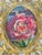 1970s Mini Abstract Floral Painting in Ornate Bronze Frame For Sale - Image 4 of 4