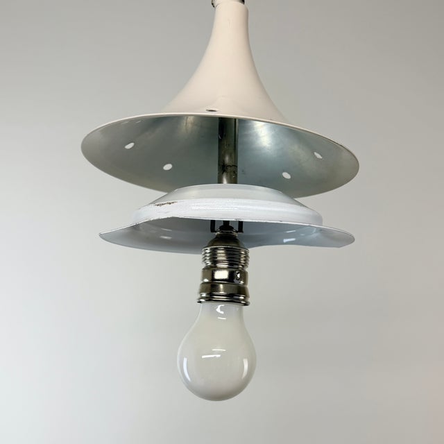 Space Age Mushroom Pendant Lamp by Elio Martinelli for Martinelli Luce, Italy, 1960s For Sale - Image 9 of 18