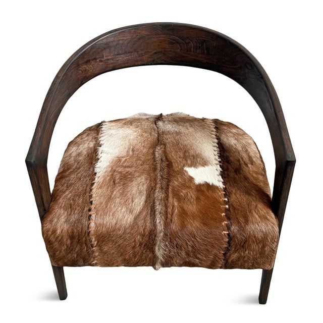 Deco Rustic Horseshoe Arm Chair For Sale In Los Angeles - Image 6 of 9