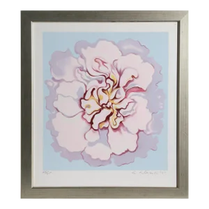 Pink Camellia From the Stamps Series, Lowell Blair Nesbitt, Screenprint