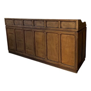Oak Shop Counter, 1950s For Sale