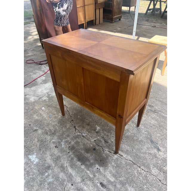 French 19th Century Louis XVI Solid Walnut Chest of Drawers / Commode For Sale - Image 12 of 12