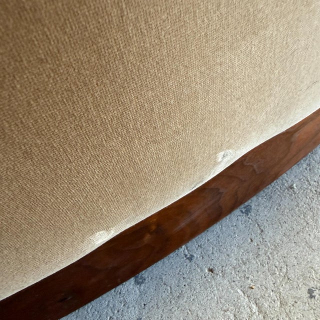 Textile Muir Curved Sofa Lawson-Fenning Mid Century Post Modern Luxury For Sale - Image 7 of 11