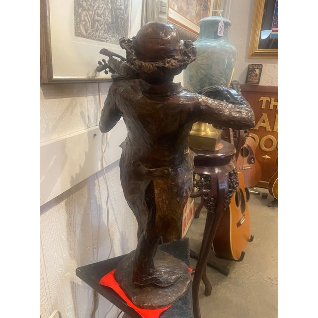 1980s Original 25" Bronze Entitled “The Music of Beethoven “ by Mark Tochilkin 5/9 For Sale - Image 4 of 7