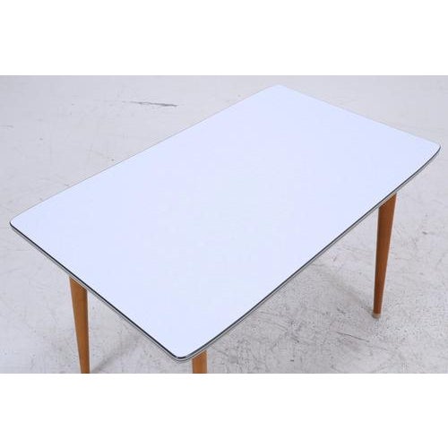 Mid-Century Dining Table in Wood and Formica, 1970s For Sale - Image 6 of 12