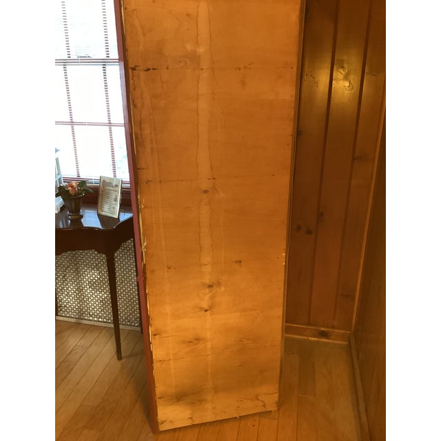 Wood 1950s Farmhouse, Cottage Core, Primitive Style Red Painted Corner Cabinet For Sale - Image 7 of 7