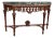 Early 20th Century Jacobean Style Marble Top Console Table For Sale