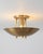 Handmade Mid-Century Modern Brass Flush Mount Ceiling Light Art Deco Organic Design Lighting for Entryway, Bedroom, Dining For Sale - Image 12 of 16