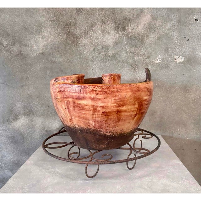 Late 20th Century Hand-Carved Wood Sculptural Vessel For Sale In Los Angeles - Image 6 of 12