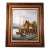 Vintage Oil Painting Harbor Scene Fishing Boats Signed L. Salcido Framed For Sale