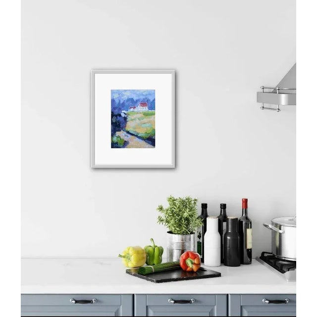 Lavender Contemporary Impressionist Oil Painting, Pacific Grove For Sale - Image 8 of 12