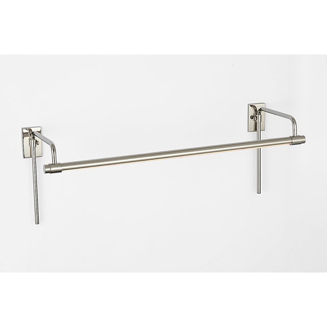 Thomas O'Brien for Visual Comfort Signature Kidd 24" Frame Mount Picture Light in Polished Nickel For Sale - Image 9 of 12