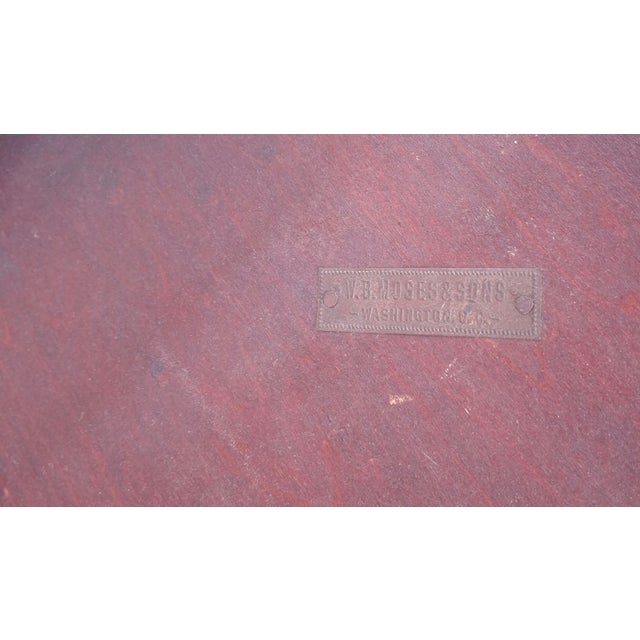 William B. Moses & Sons Inlaid Mahogany Two-Tier Side Table, Circa 1890s For Sale - Image 10 of 12