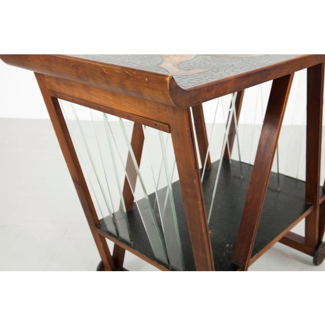 Italian Trolley with Lion Motif, 1940s For Sale - Image 14 of 18