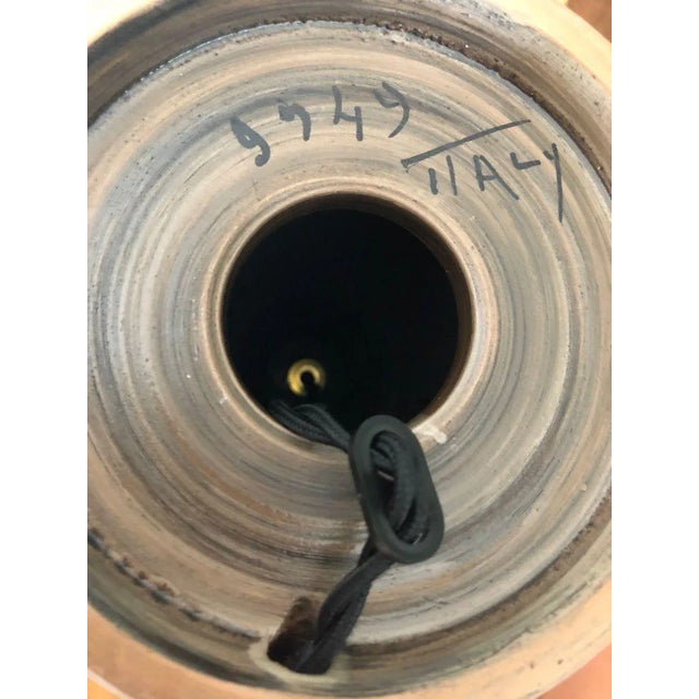 Vintage Brown Stoneware Table Lamp from Bitossi, 1960s For Sale - Image 9 of 10