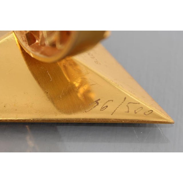 Gilded Bronze Disco Del Sole Multiple by Arnaldo Pomodoro, Italy, 1985 For Sale - Image 10 of 17