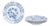 Porcelain Salad Plates with Zwiebelmuster Pattern from Meissen, Germany, Late 20th Century, Set of 4 For Sale