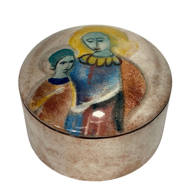1960s Rare Polia Pillin California Pottery Lidded Bowl MCM Art Pottery For Sale In Atlanta - Image 6 of 14