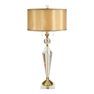 Dale Tiffany Strada Hand Cut Crystal Table Lamp For Sale
