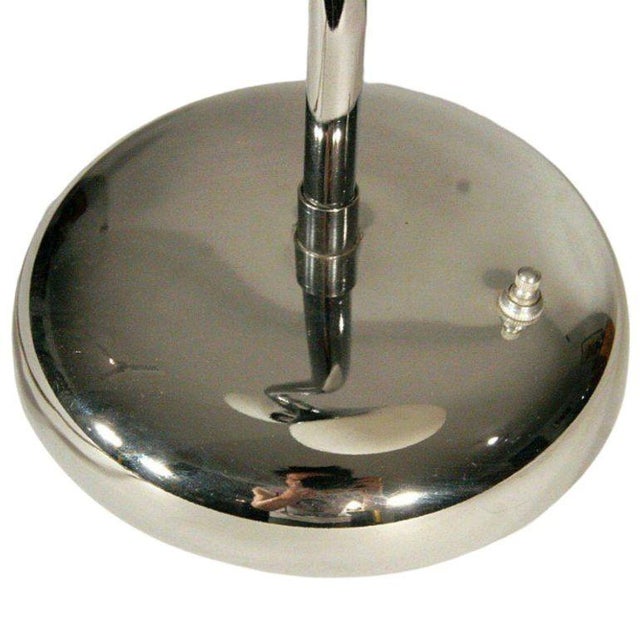 1970s 1970s Mid-Century Modern Chrome Lamp Robert Sonneman Style For Sale - Image 5 of 5
