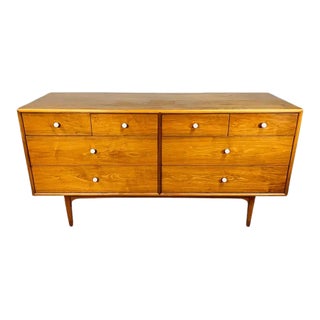 Mid-Century Walnut Dresser or Credenza by Kipp Stewart for Drexel Declaration For Sale
