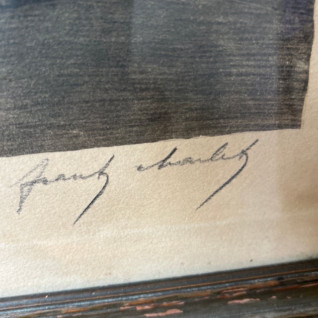 19 Th Century by Frantz Charlet (Belgian/French 1862 - 1928) Titled Le Berceau (The Cradle) Etching and Aquatint Artist's Proof Framed For Sale - Image 10 of 11