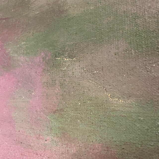 Purple 1963 Framed Oil on Canvas by George Rhoads For Sale - Image 8 of 12