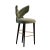 Green Luna Bar Chair by Ottiu For Sale - Image 8 of 11