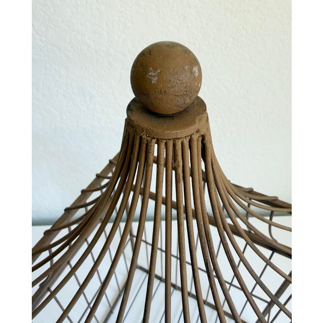 1960s 1960s Iron Pagoda Birdcage For Sale - Image 5 of 9