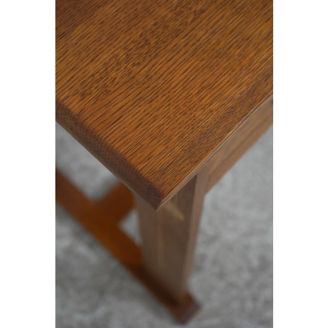Stickley Harvey Ellis Inlay Oak Writing Desk For Sale - Image 9 of 18