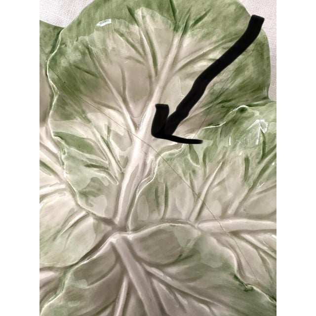 Ceramic Fitz and Floyd "Vegetable Garden" Cabbage Soup & Saucer Set For Sale - Image 7 of 8