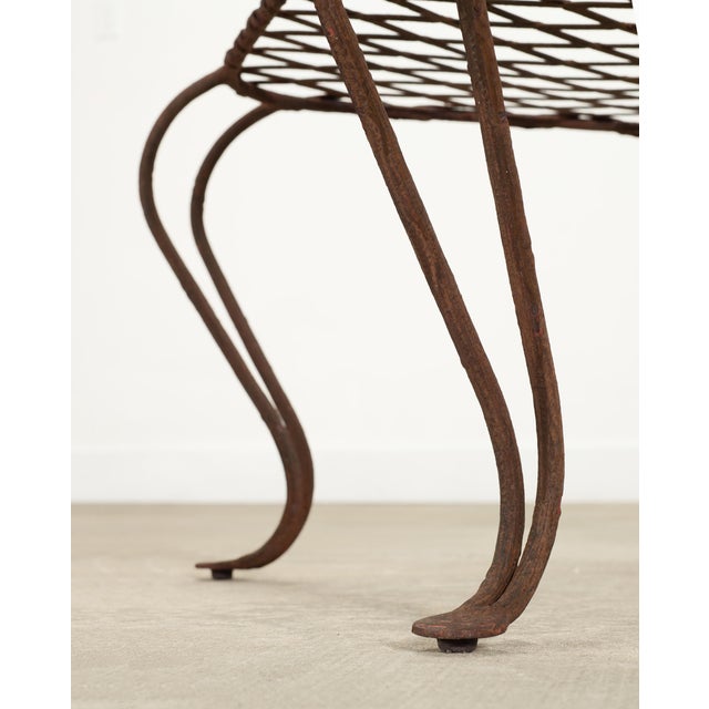 Pair of Rose Tarlow Twig Iron Garden Lattice Side Tables For Sale - Image 15 of 18