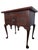 A fine quality hand crafted example of a Queen Anne style lowboy by Eldred Wheeler. Rectangular molded edge top, slate top...