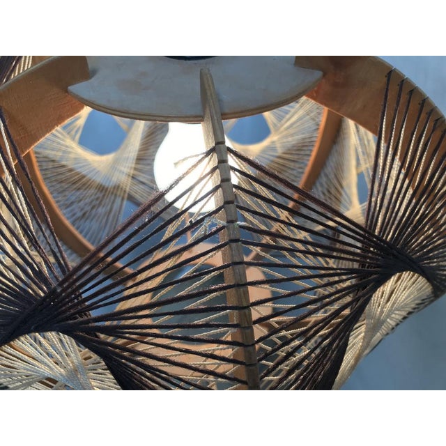 Woven Ceiling Lamp, 1970s For Sale - Image 12 of 18