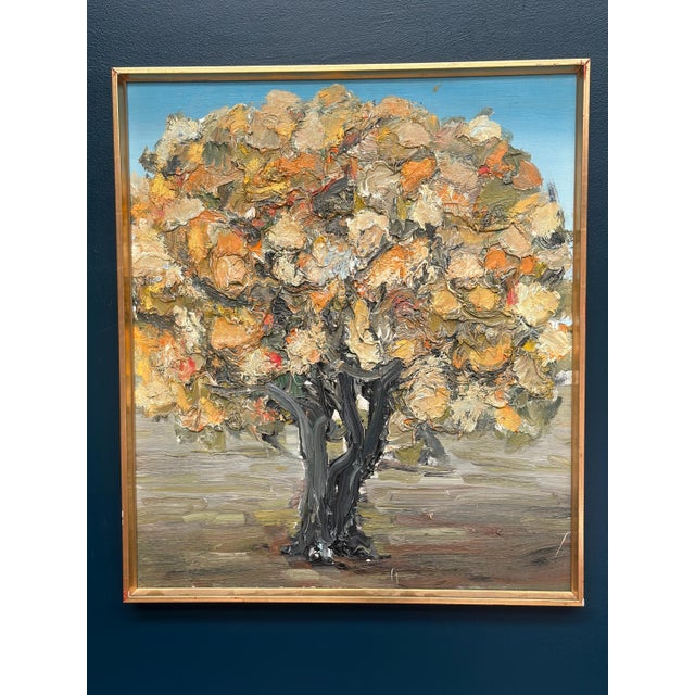 Nils Olsson, Chestnut Tree in Bloom, 1950s, Oil Painting on Canvas, Framed For Sale - Image 14 of 18