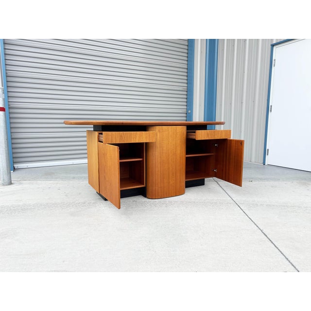 Wood 1960s Danish Modern Teak Credenza by Skovby For Sale - Image 7 of 15